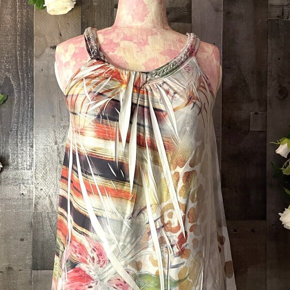 3 TOPS $25 NWOT STYLE & COMPANY PETITE MEDIUM MULTI PASTEL FLOWER DESIGN BLOUSE - Picture 11 of 13